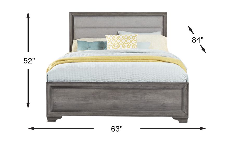 Marlow Gray 3 Pc Queen Panel Bed Rooms To Go