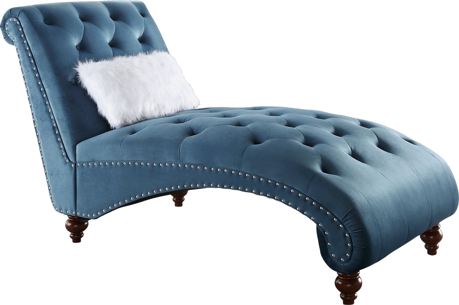 Meuse Blue Lounge Chaise - Rooms To Go