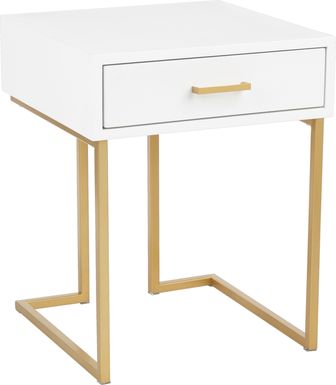 Millbank White Accent Table