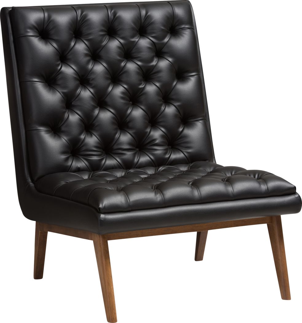 Minneha Black Accent Chair - Rooms To Go