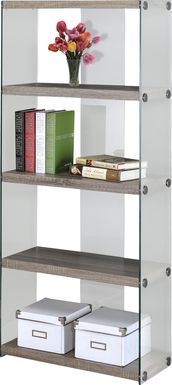Mitchwin Taupe Bookcase
