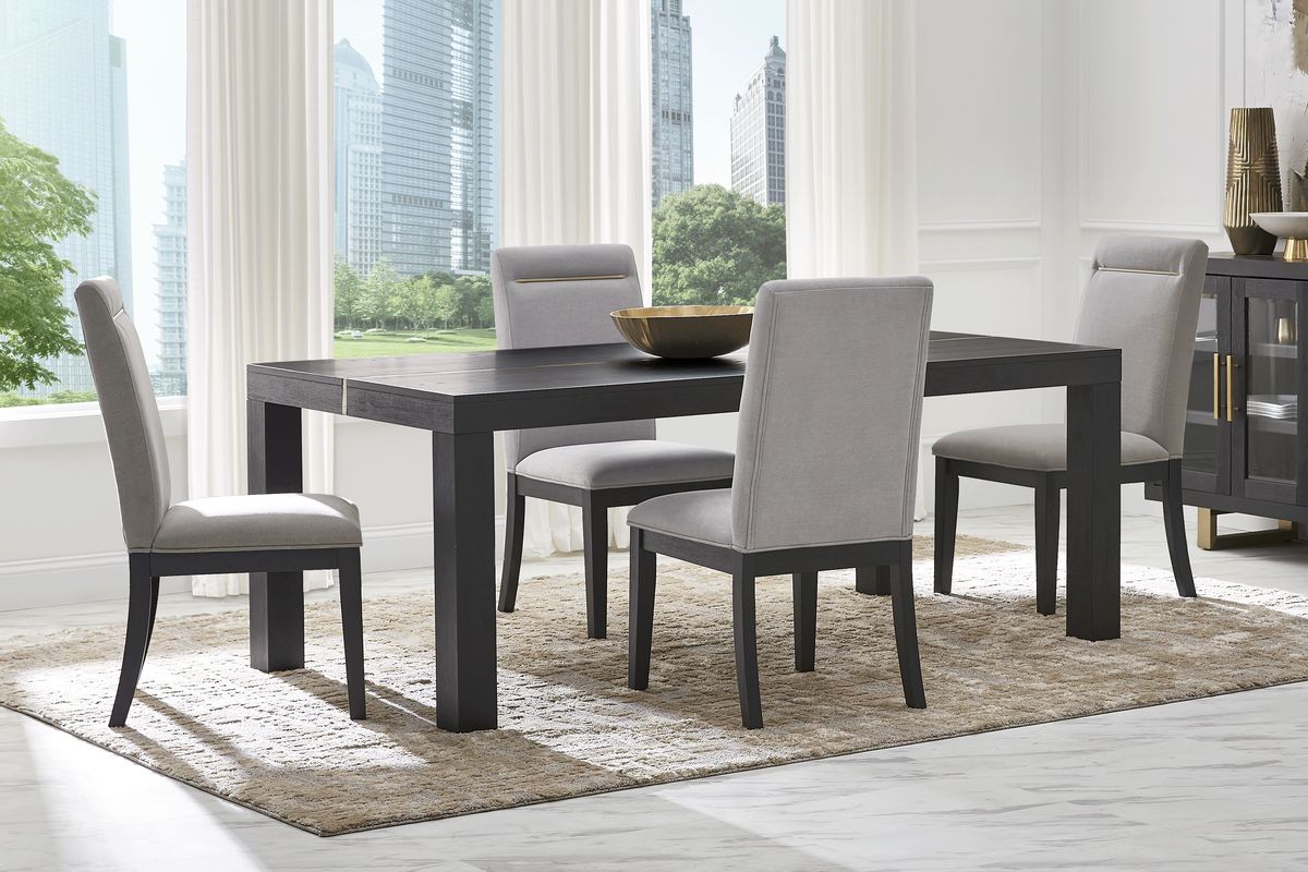 Montpelier Charcoal Gray Dining Table Rooms To Go