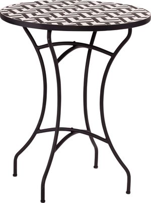 Black Outdoor Patio Side Tables, Small Black Metal Outdoor Side Table