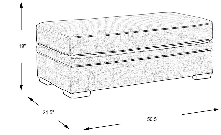Nadler Gray Storage Cocktail Ottoman Rooms To Go
