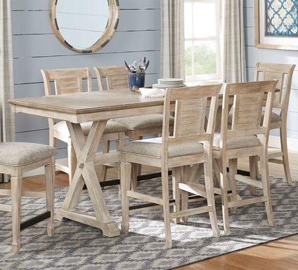 Light Wood Dining Room Table Sets: Pine, Oak, Beige & Ash