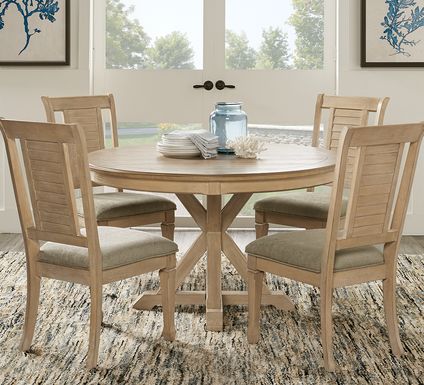 Light Wood Dining Room Table Sets: Pine, Oak, Beige & Ash