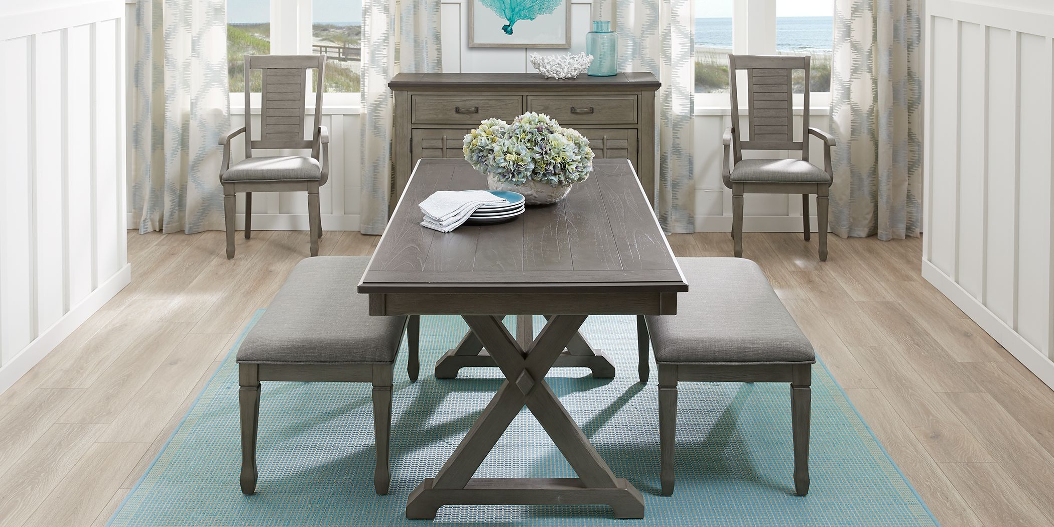 Nantucket Breeze Gray 3 Pc Dining Room - Rooms To Go