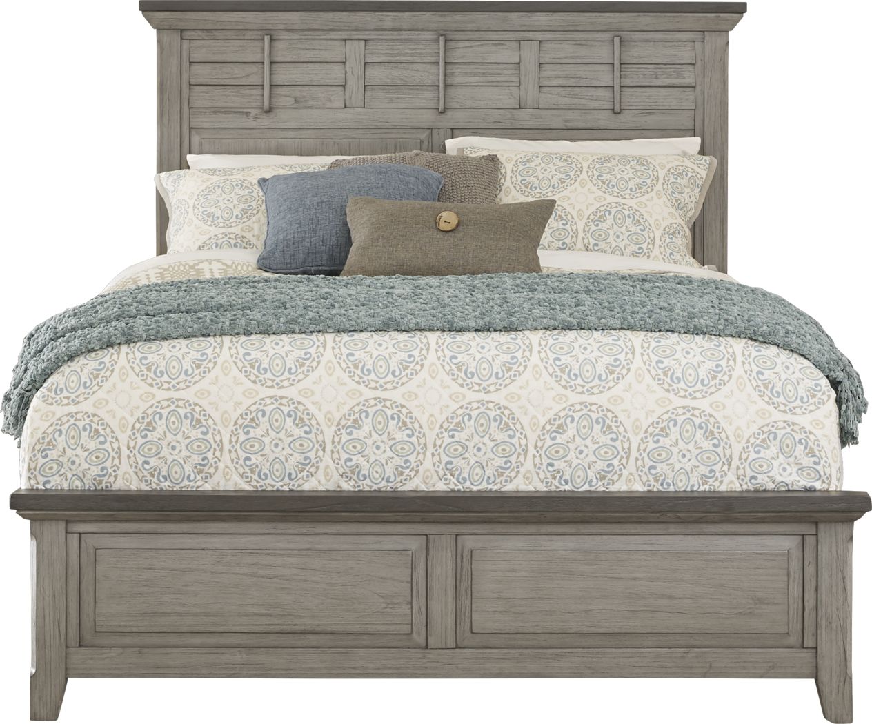 Nantucket Breeze Gray 3 Pc Queen Panel Bed Rooms To Go
