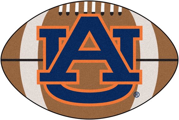 NCAA Football Mascot Auburn University 1'6" x 1'10" Rug