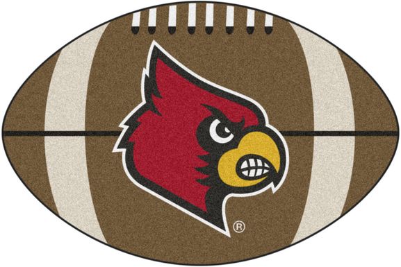 NCAA Football Mascot University of Louisville 1'6" x 1'10" Rug