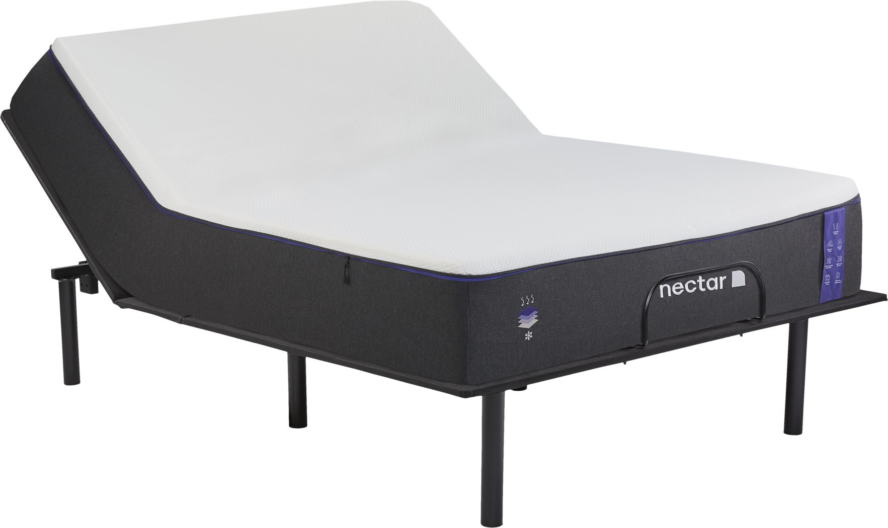 nectar adjustable base with sleep number mattress