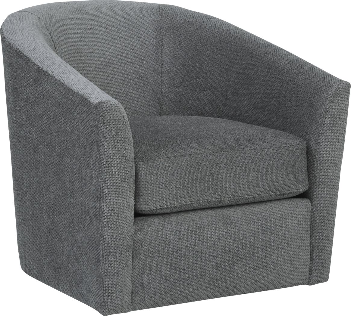Nob Hill Gray Swivel Chair Rooms To Go