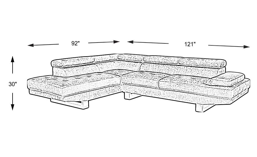 Northside Ocean 2 Pc Sectional Rooms To Go