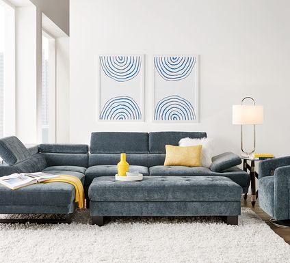 Blue Sectional Sofas