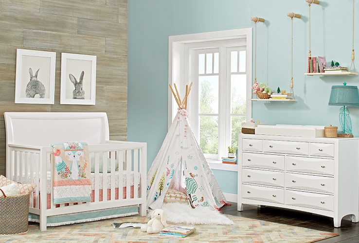 rooms to go crib sets