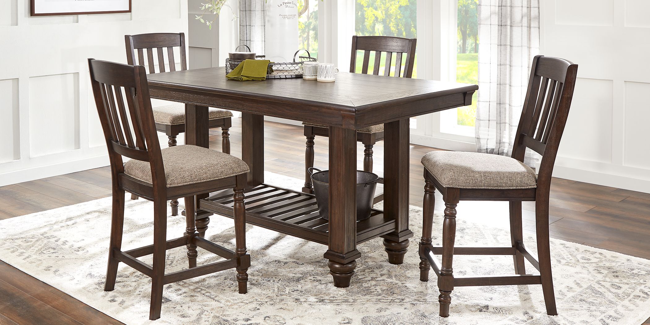 Oakdale Brown 5 Pc Dining Room - Rooms To Go