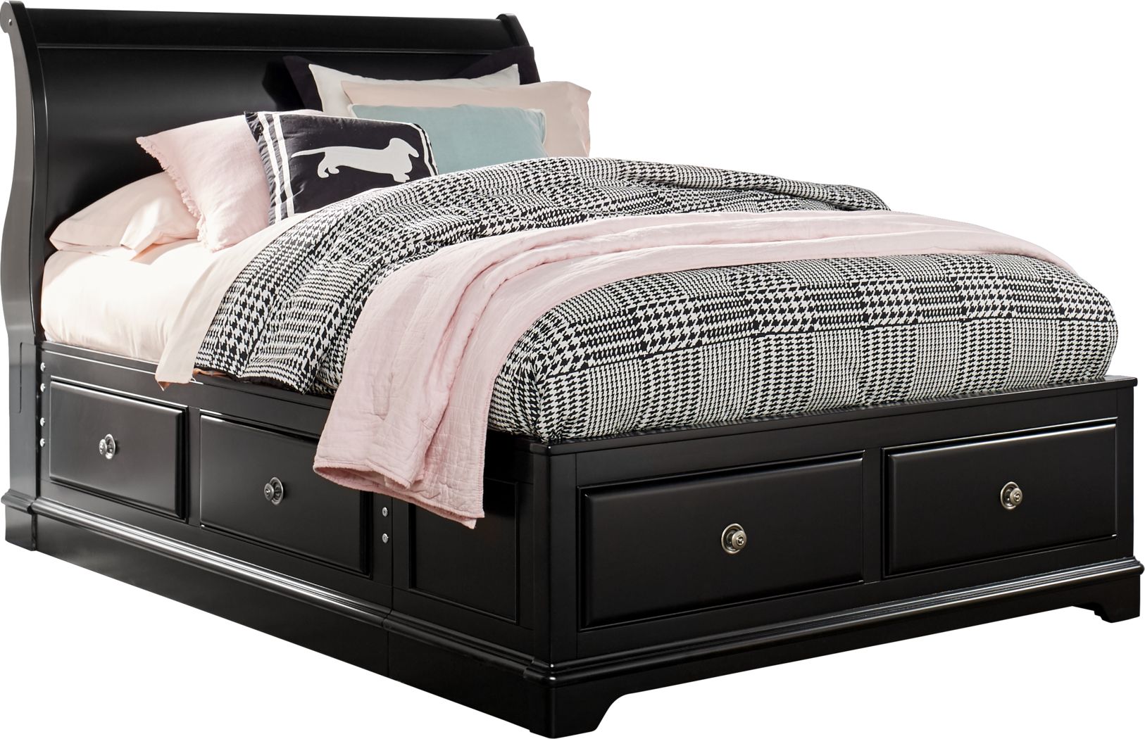 twin bed with drawers and mattress