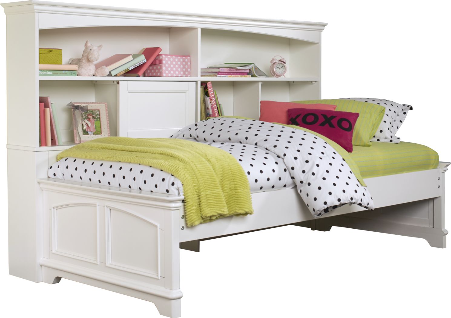 Oberon White 3 Pc Twin Bookcase Daybed Rooms To Go