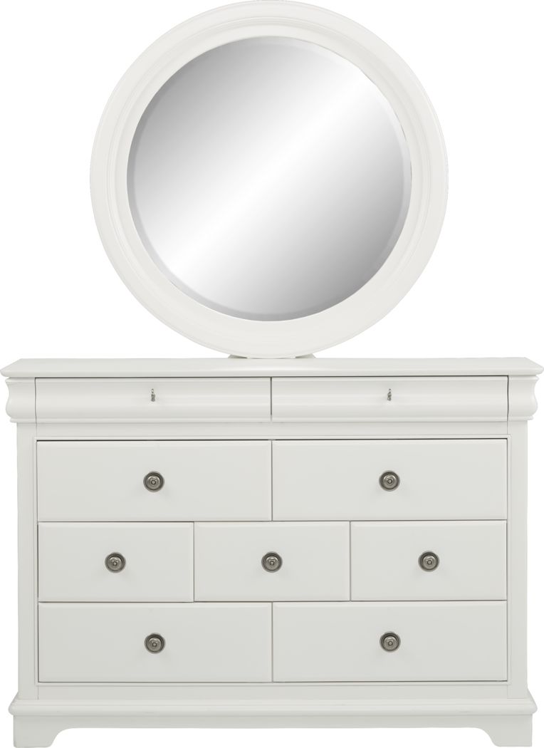 Kids Oberon White Dresser & Mirror Set Rooms To Go