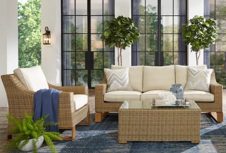 lowes woven chaise lounge