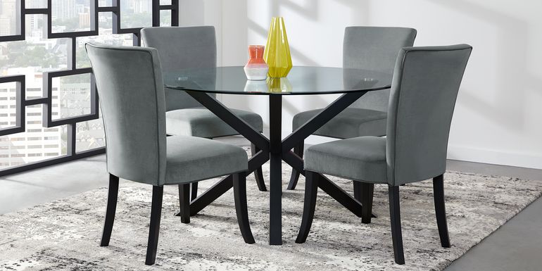 Glass Top Dining Room Table Sets With Chairs