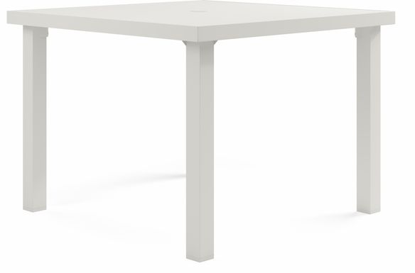 Park Walk White 40 in. Square Dining Table