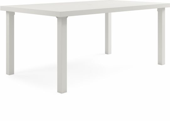 Park Walk White 70 in. Rectangle Dining Table