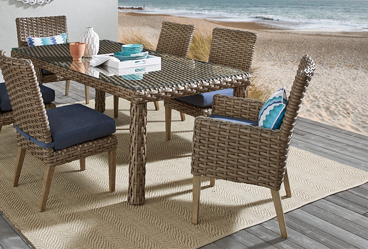 Outdoor Patio Dining Furniture Wicker, Beachfront Outdoor Furniture