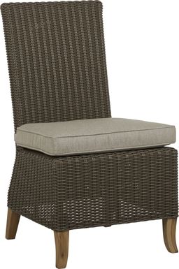 Patmos Brown Outdoor Side Chair