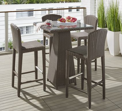 Outdoor Seating Dining Furniture, Counter Height Bistro Table And Chairs Outdoor