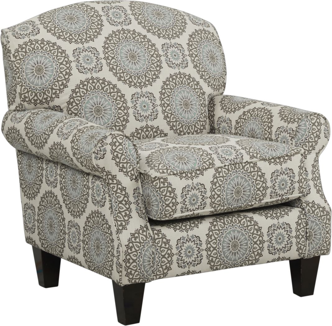 Pennington Blue Medallion Accent Chair Rooms To Go