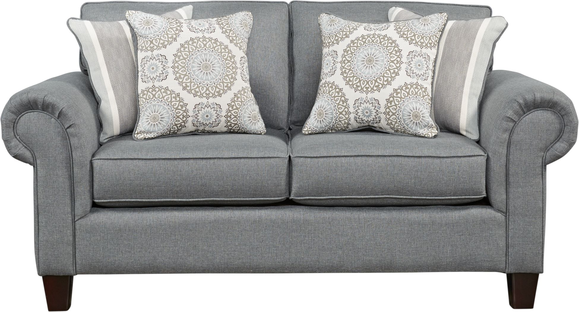 Pennington Gray Loveseat - Rooms To Go