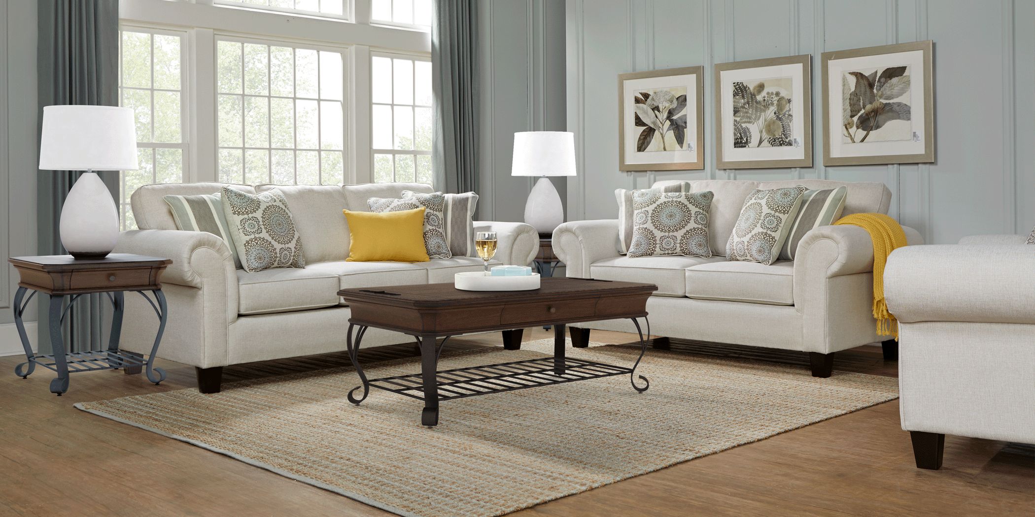 Pennington Sand 7 Pc Living Room Rooms To Go