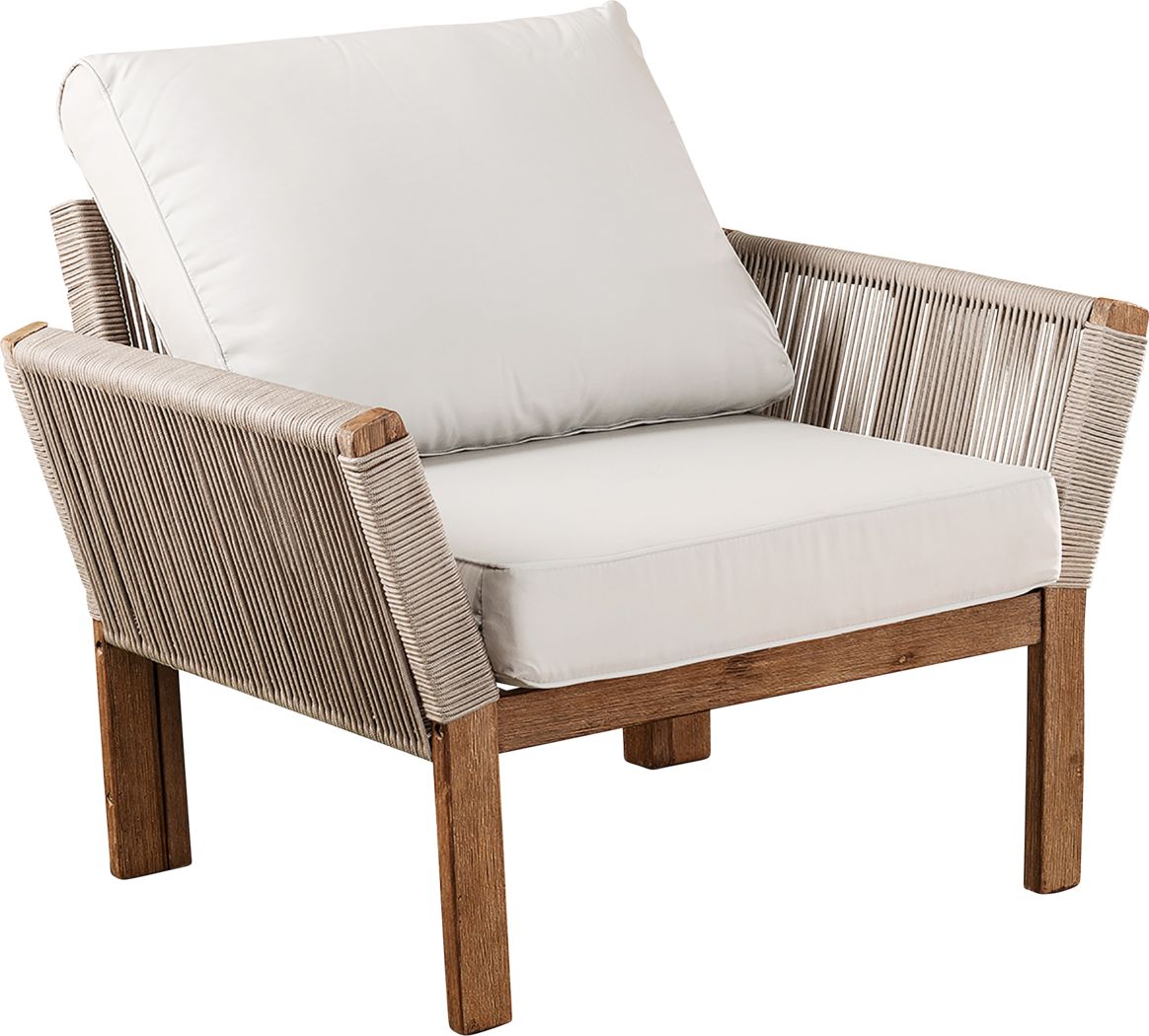Pershington White Outdoor Accent Chair - Rooms To Go