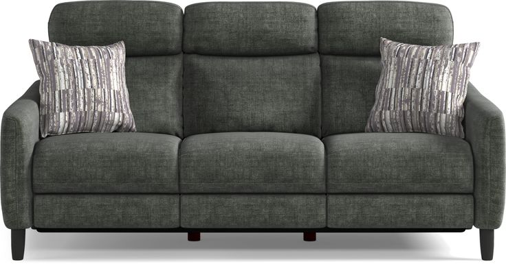 Pierceton Gray Dual Power Reclining Sofa