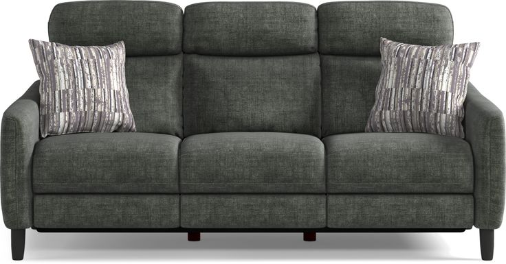 Pierceton Gray Dual Power Reclining Sofa
