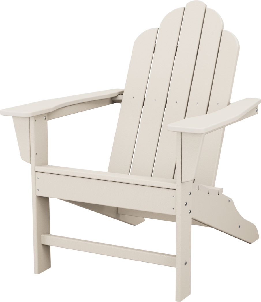 POLYWOOD Long Island Sand Outdoor Adirondack Chair Rooms To Go