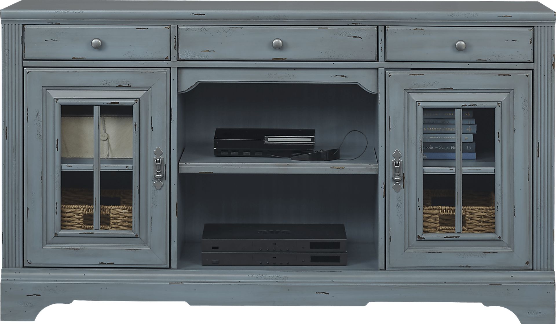 Mountain Bluff II Blue 64 in. Console - Image 2