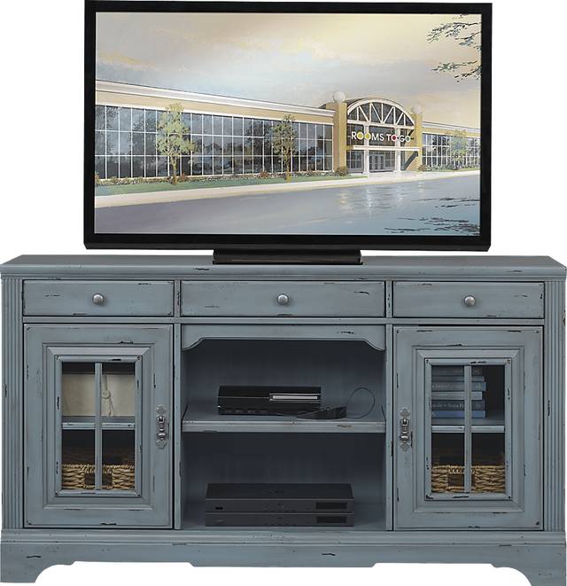 Mountain Bluff II Blue 64 in. Console - Thumbnail - Image 1