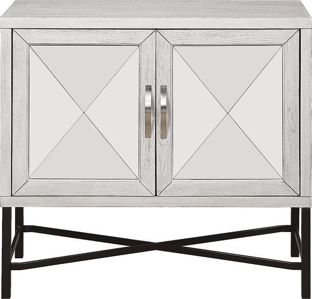 A Better Perspective Off White Two Door Accent Cabinet - Thumbnail - Image 2