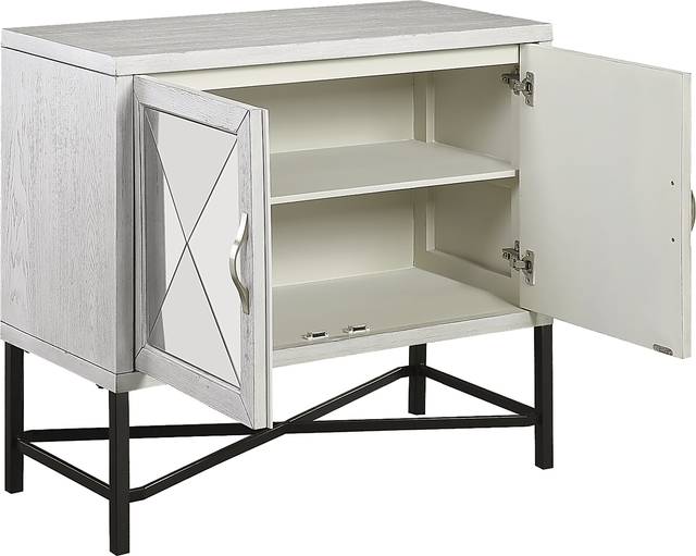 A Better Perspective Off White Two Door Accent Cabinet - Thumbnail - Image 3