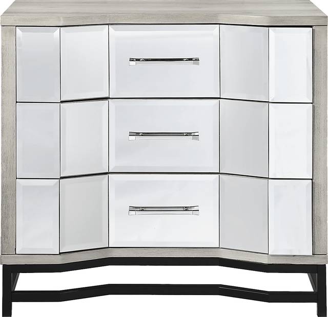 A Better Perspective White 3 Drawer Accent Cabinet - Thumbnail - Image 2