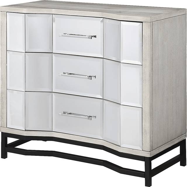 A Better Perspective White 3 Drawer Accent Cabinet - Thumbnail - Image 1