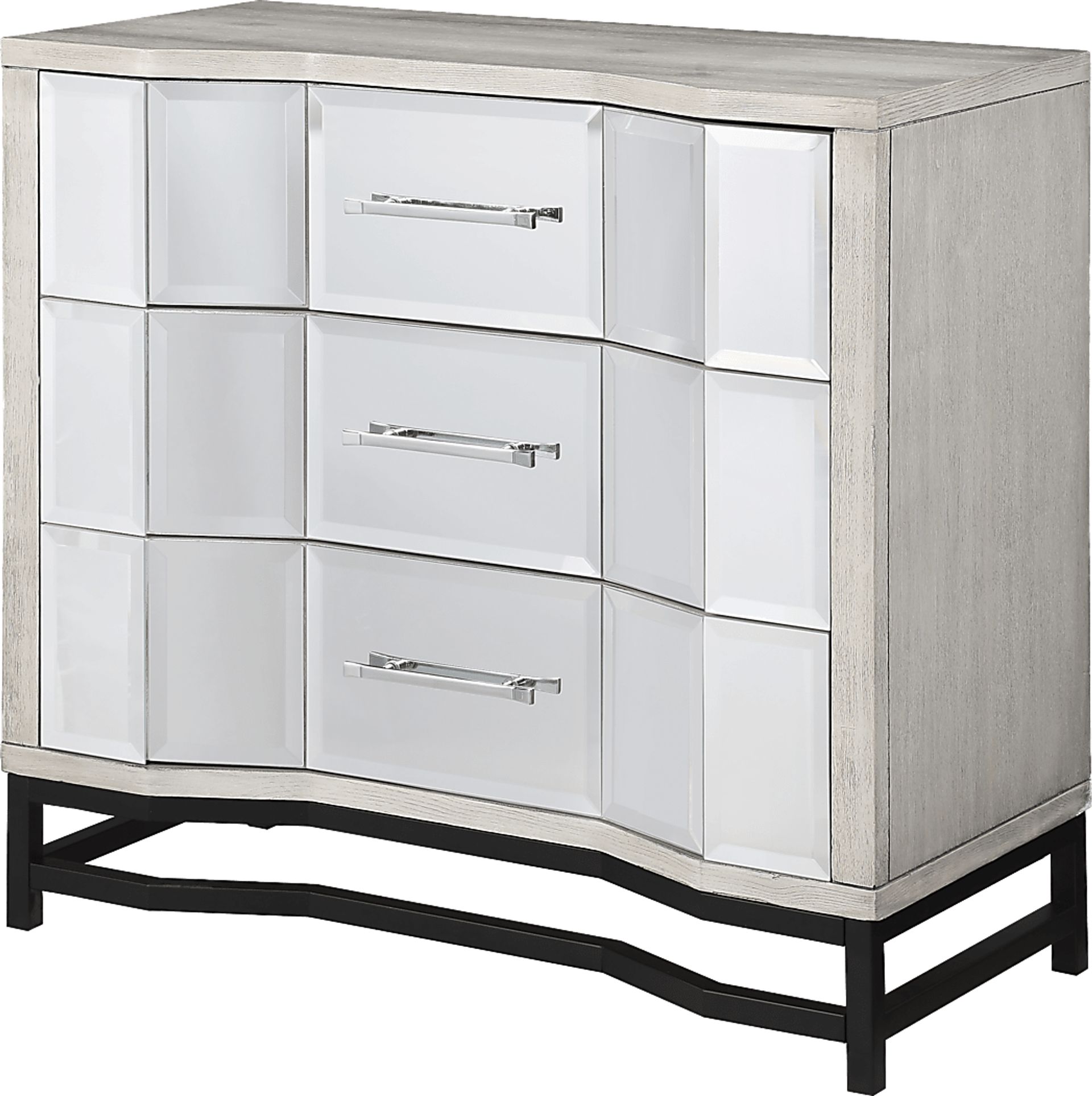 A Better Perspective White 3 Drawer Accent Cabinet - Image 1