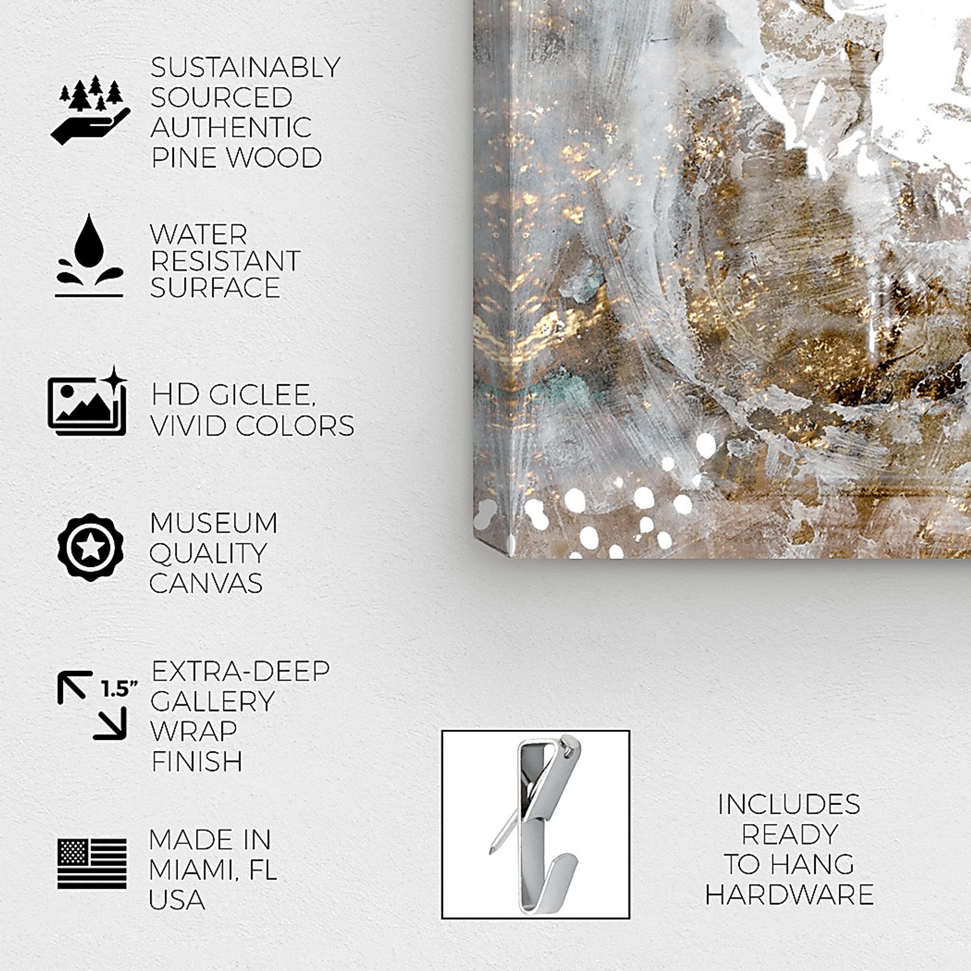 A Glamour  Touch White Artwork - Image 2