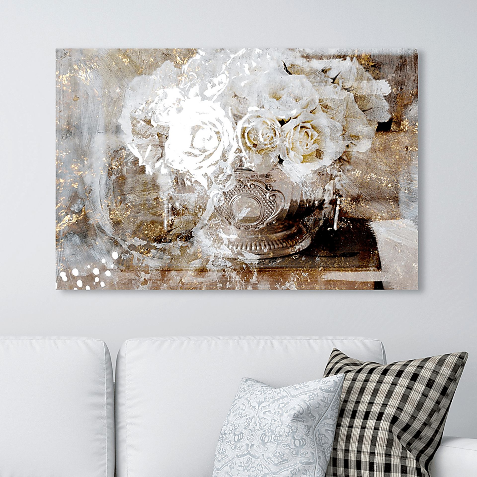 A Glamour  Touch White Artwork - Image 3