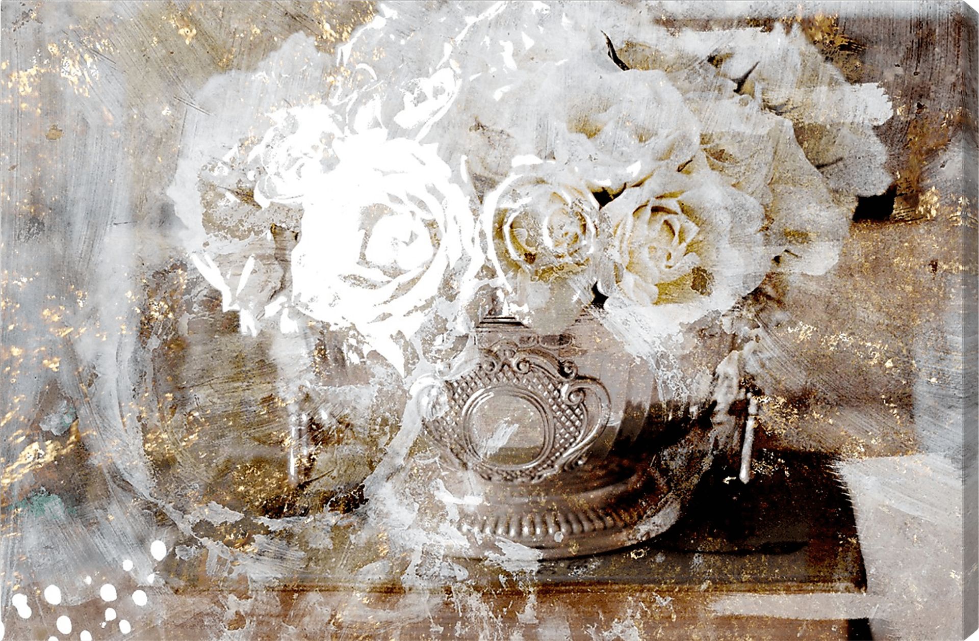 A Glamour  Touch White Artwork - Image 1