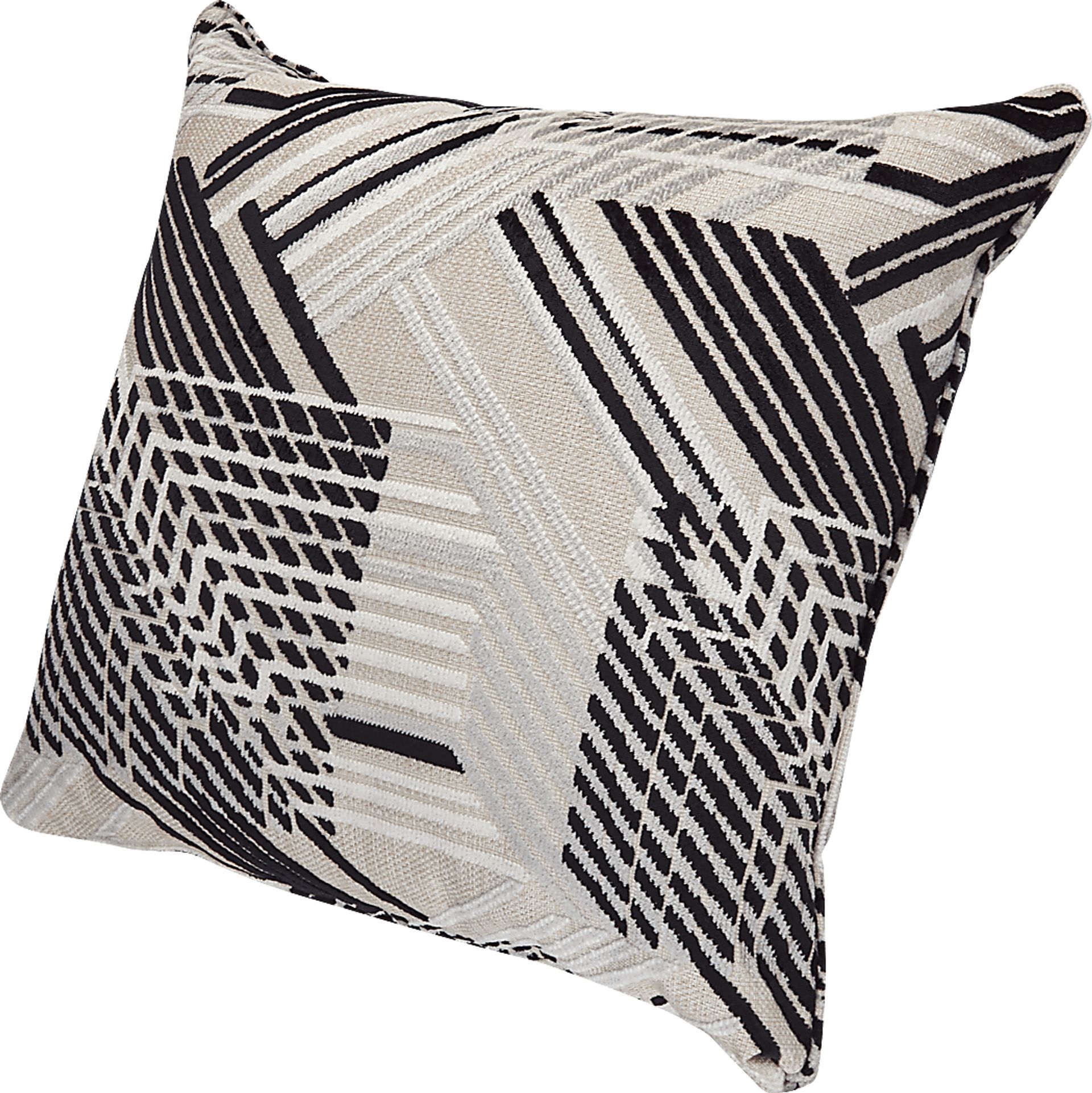 A-Maze Black Pillow, Set of Two - Image 2