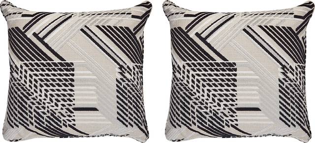A-Maze Black Pillow, Set of Two - Thumbnail - Image 1