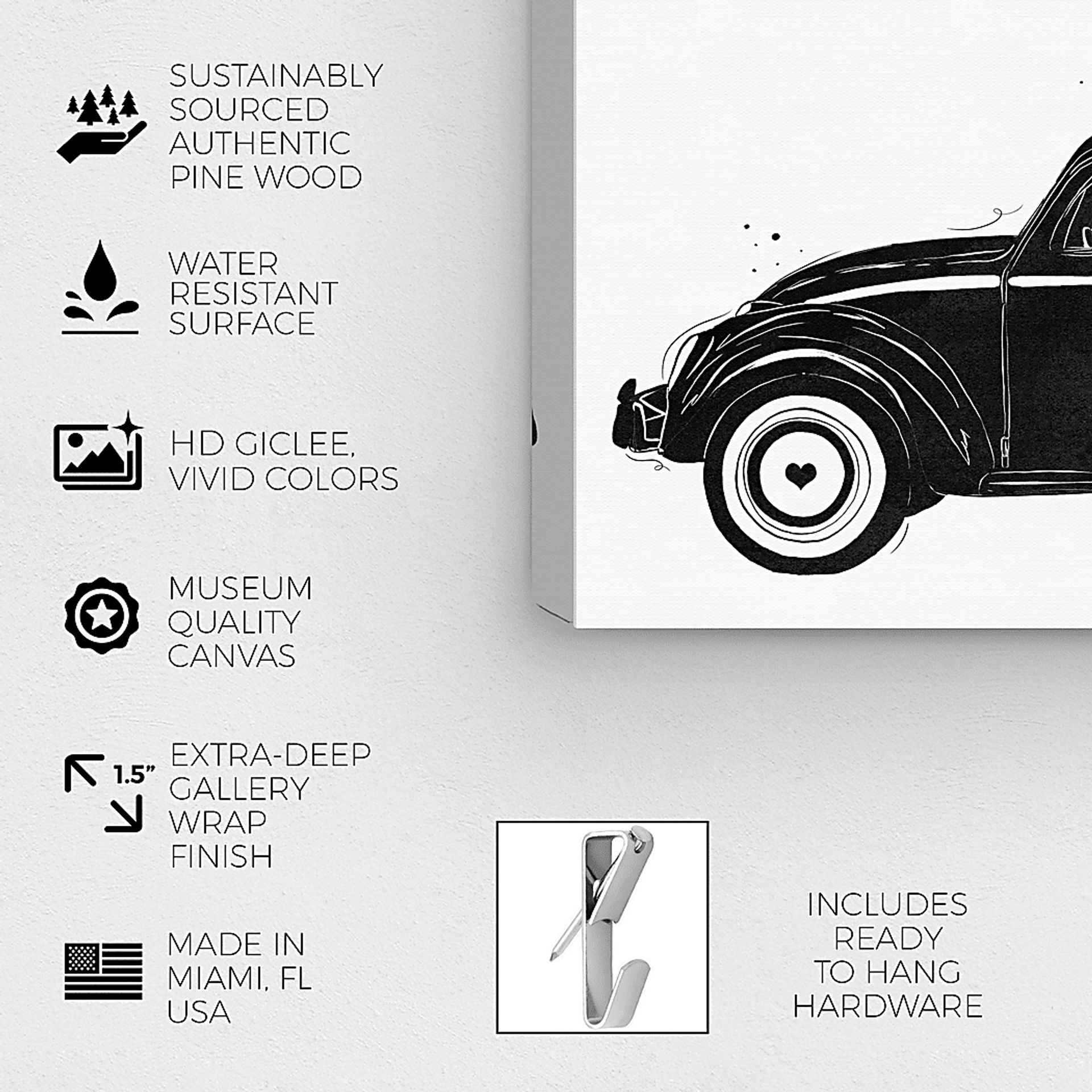 A Shopping Adventure Black Artwork - Image 3